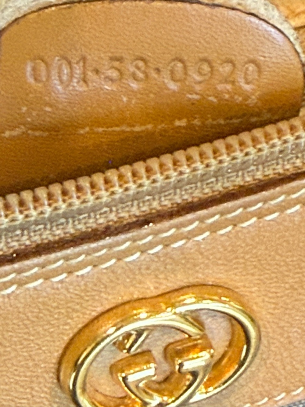 Gucci Brown/Tan Micro GG Canvas and Leather Crossbody Bag - Picture 12 of 17